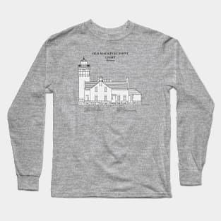 Old Mackinac Point Light Lighthouse - Michigan - SBDpng Long Sleeve T-Shirt